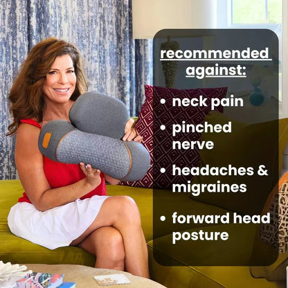 Soothe-3-In-1 Neck Massager Cervical Pillow Hot Compress Vibration Massage Neck Traction Relax Pillow Spine Support Massager